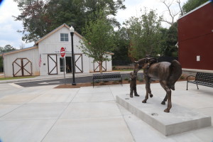 The Friends Barn sits right outside the main entrance of the new Milton Library.